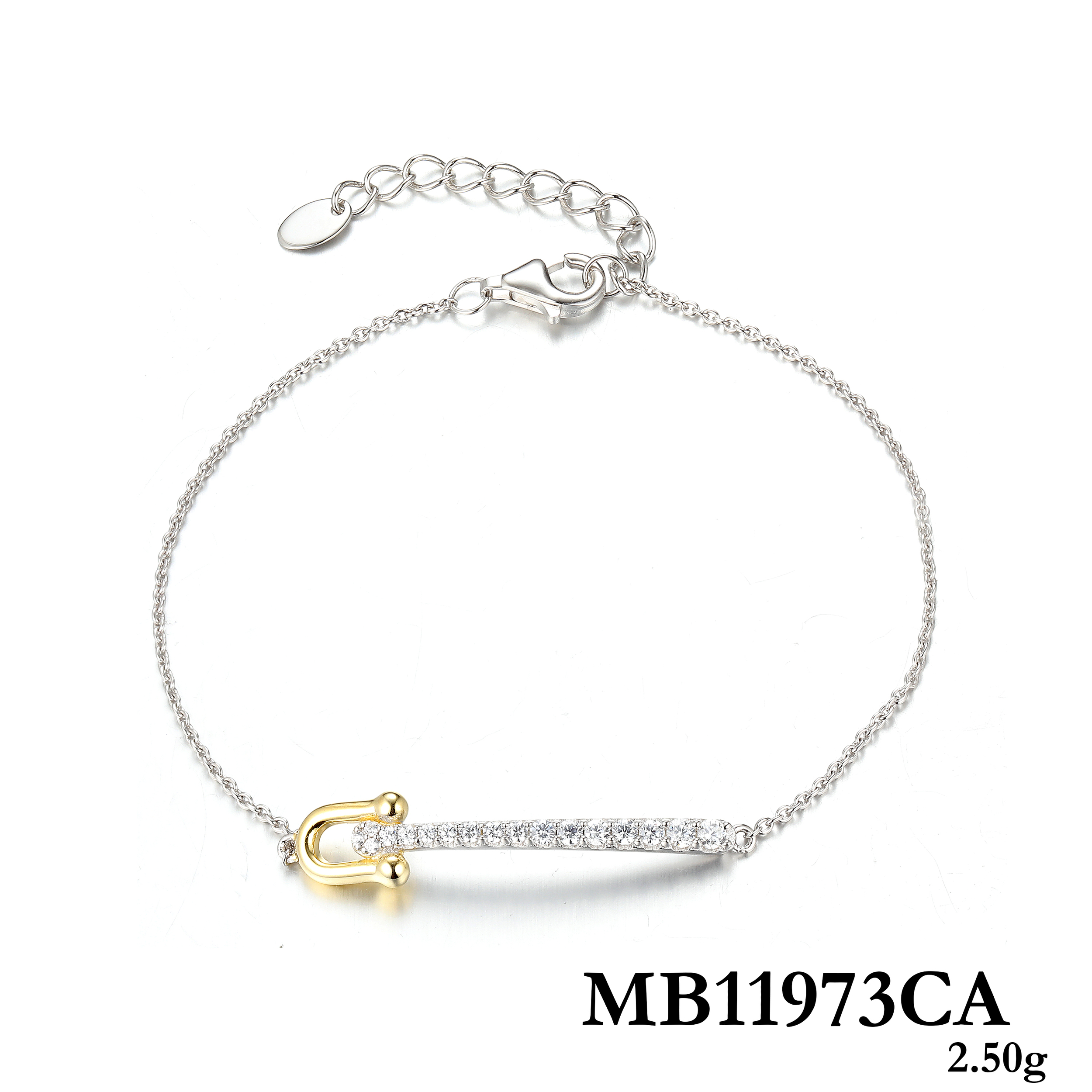 Bracelet Argent 925 Plaqué Or