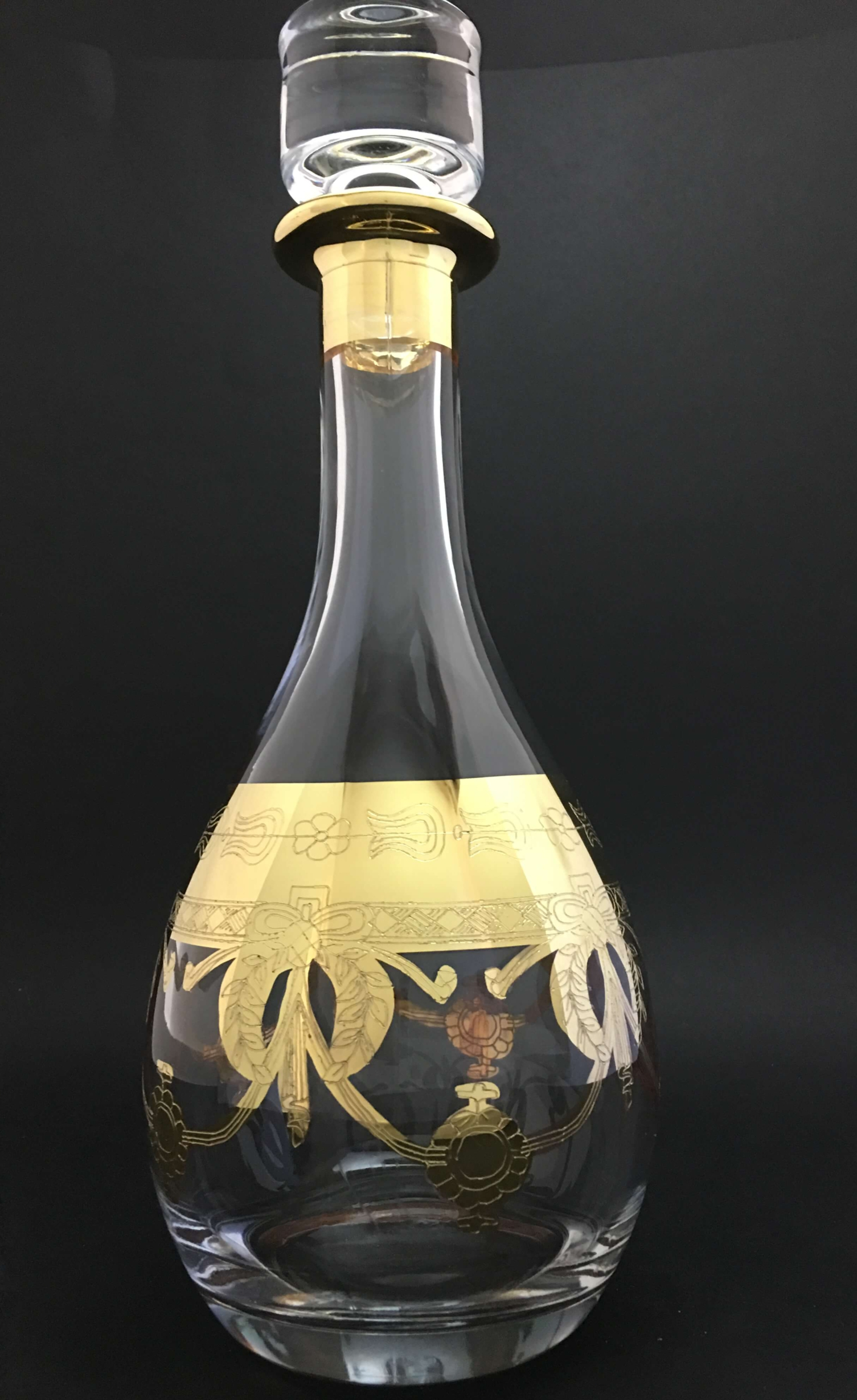 Carafe à vin Napoléon dorée