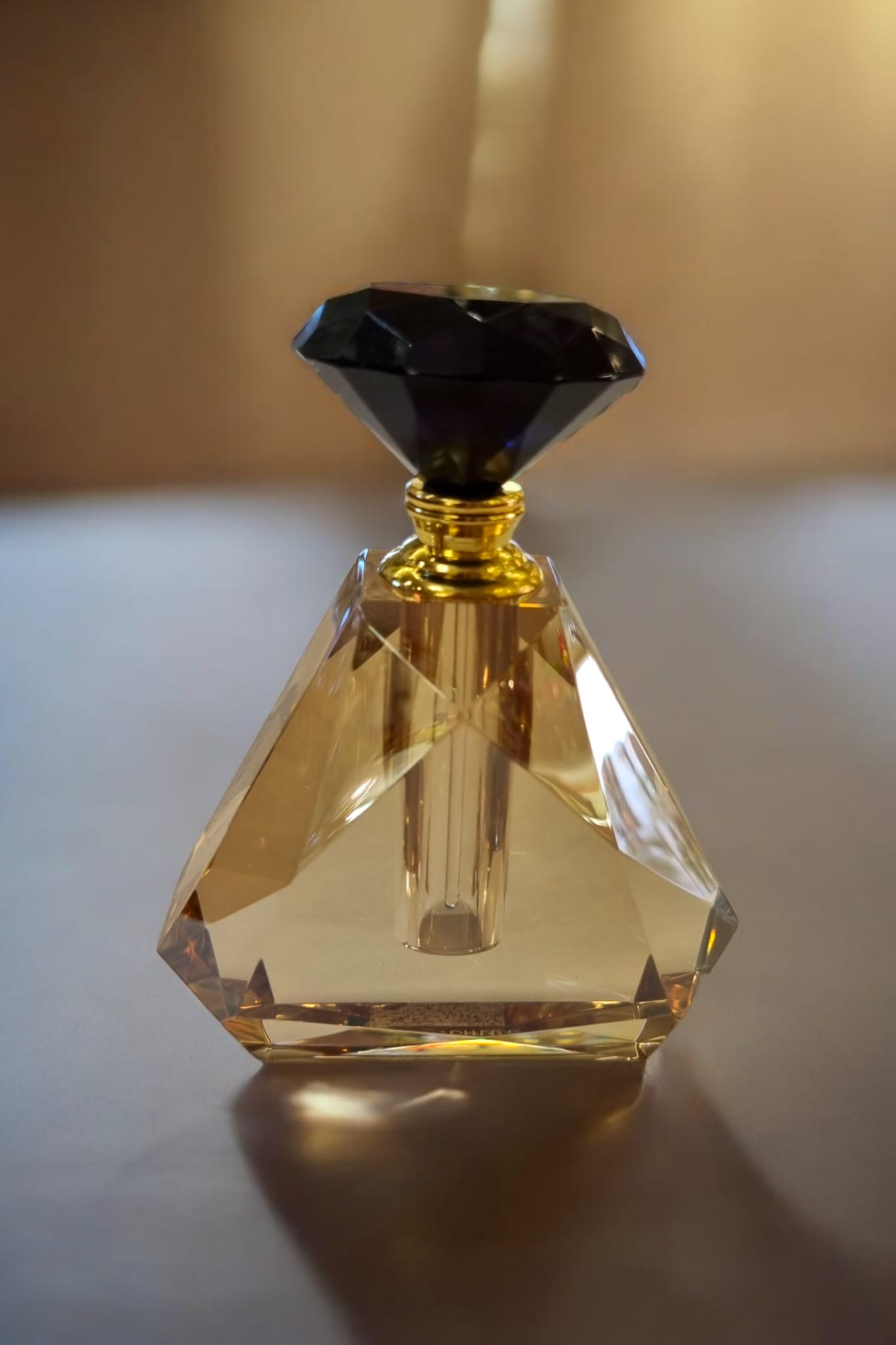 Flacon en cristal bicolore