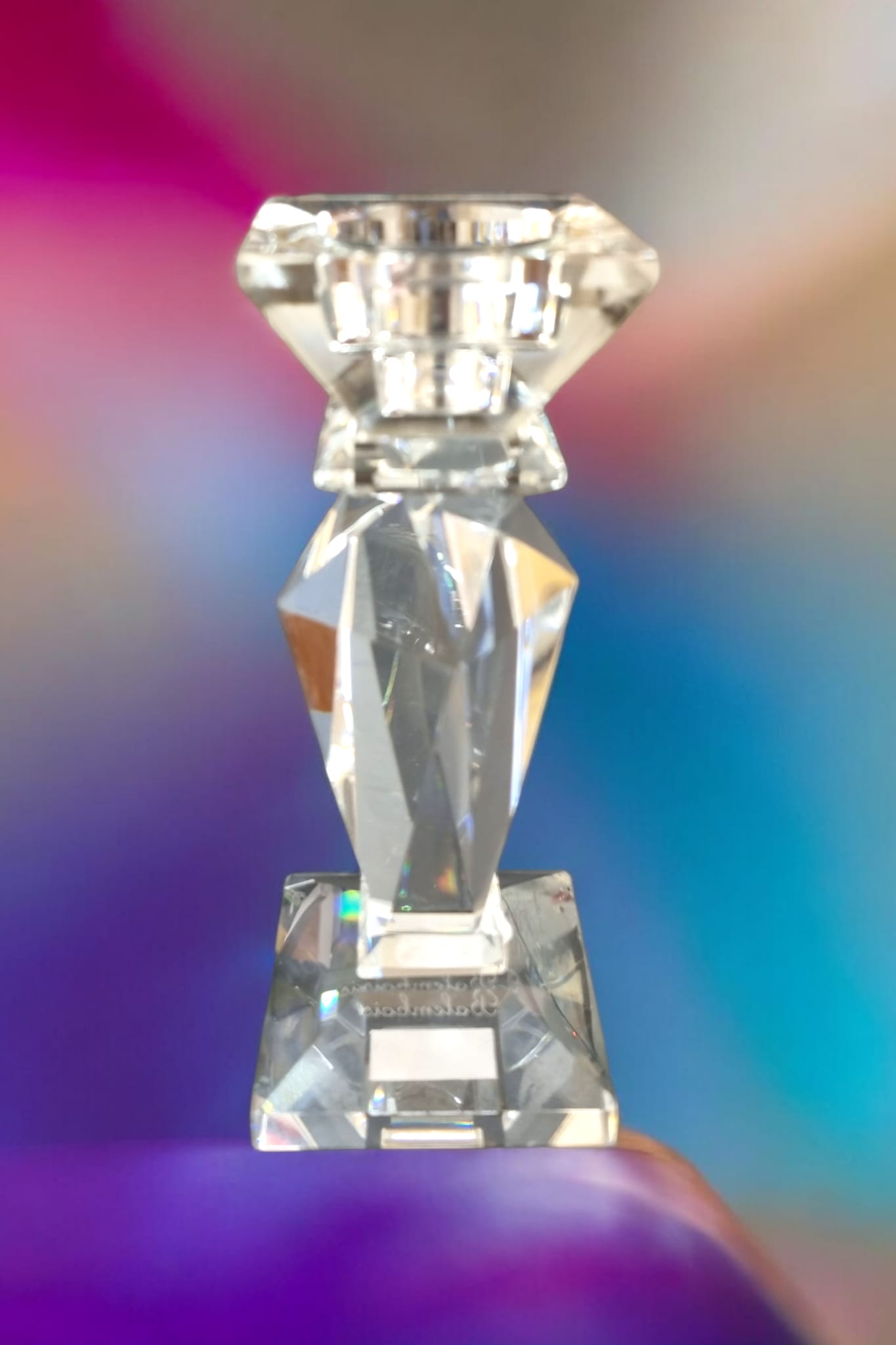 Bougeoir en Cristal