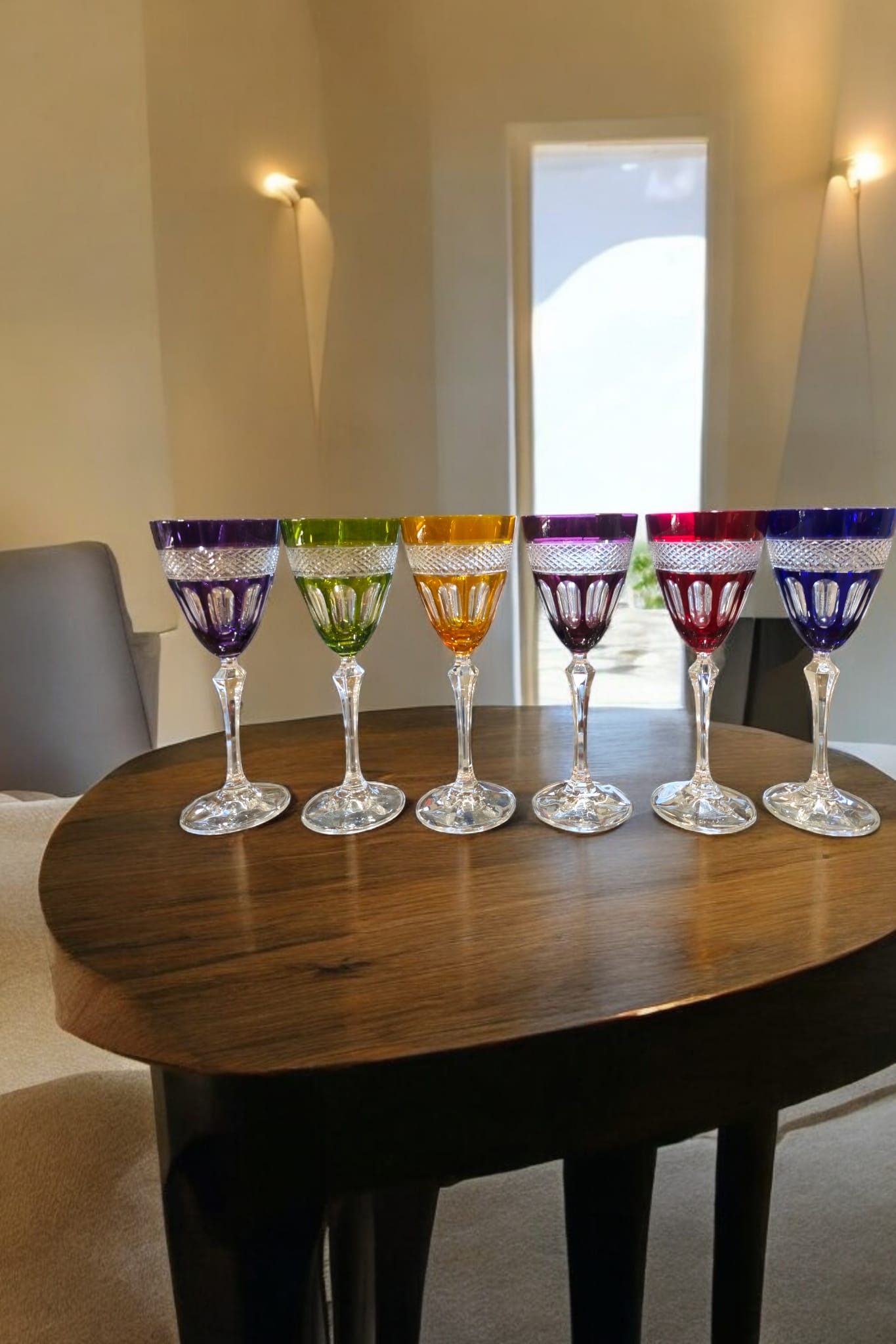 6 Verres à Vin en Cristal Paris