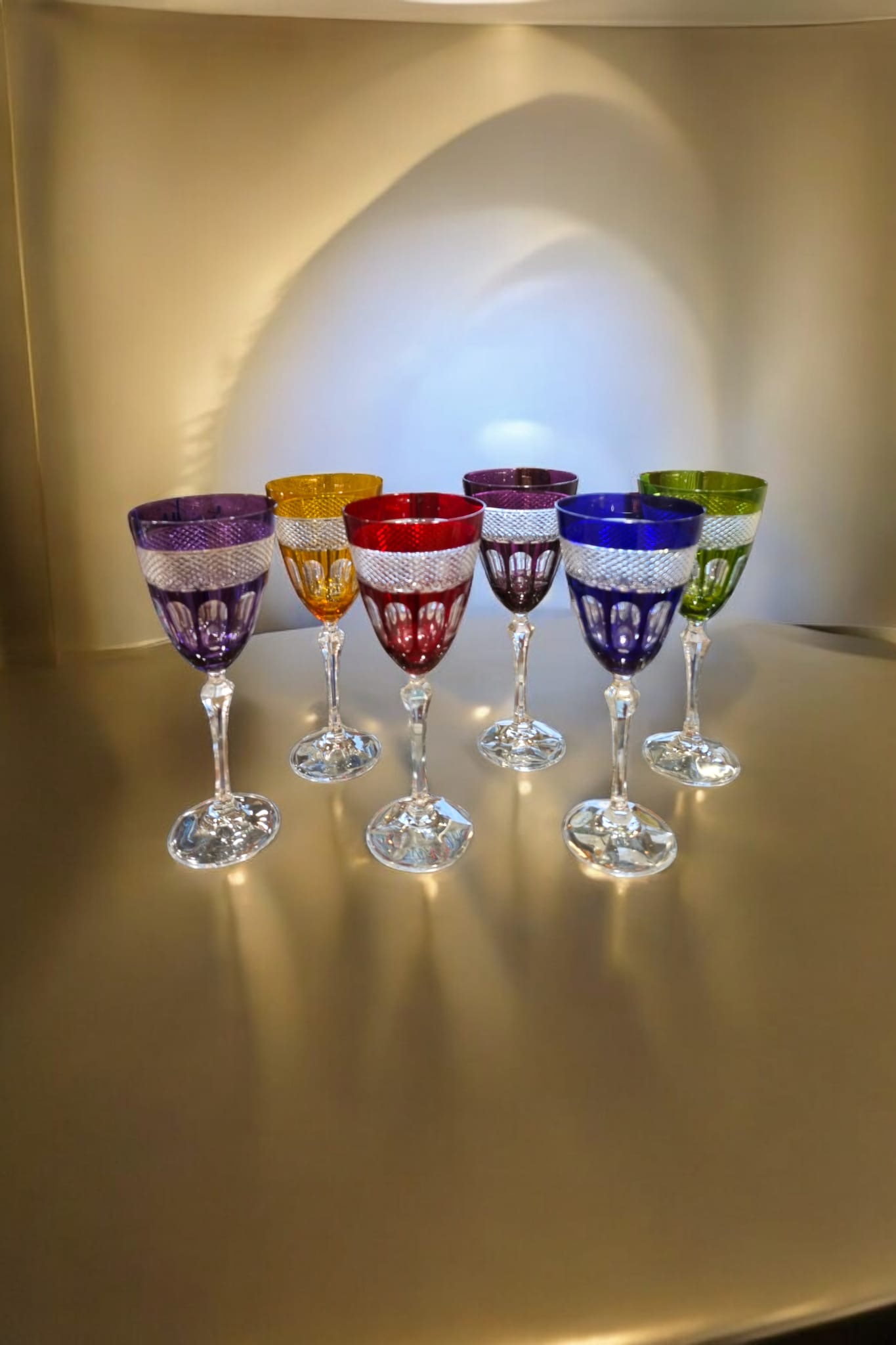 6 Verres à Eau en Cristal Paris