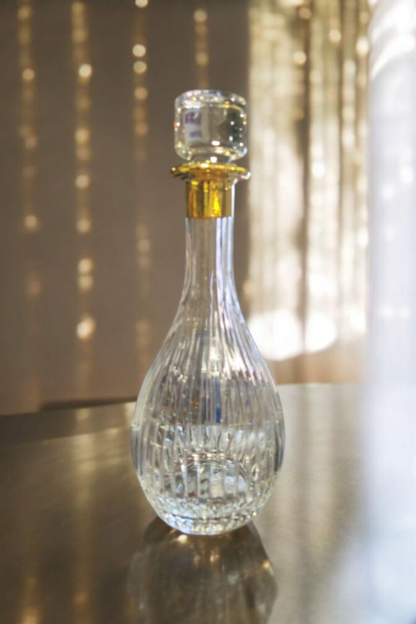 Carafe à vin en cristal LINEA DORE