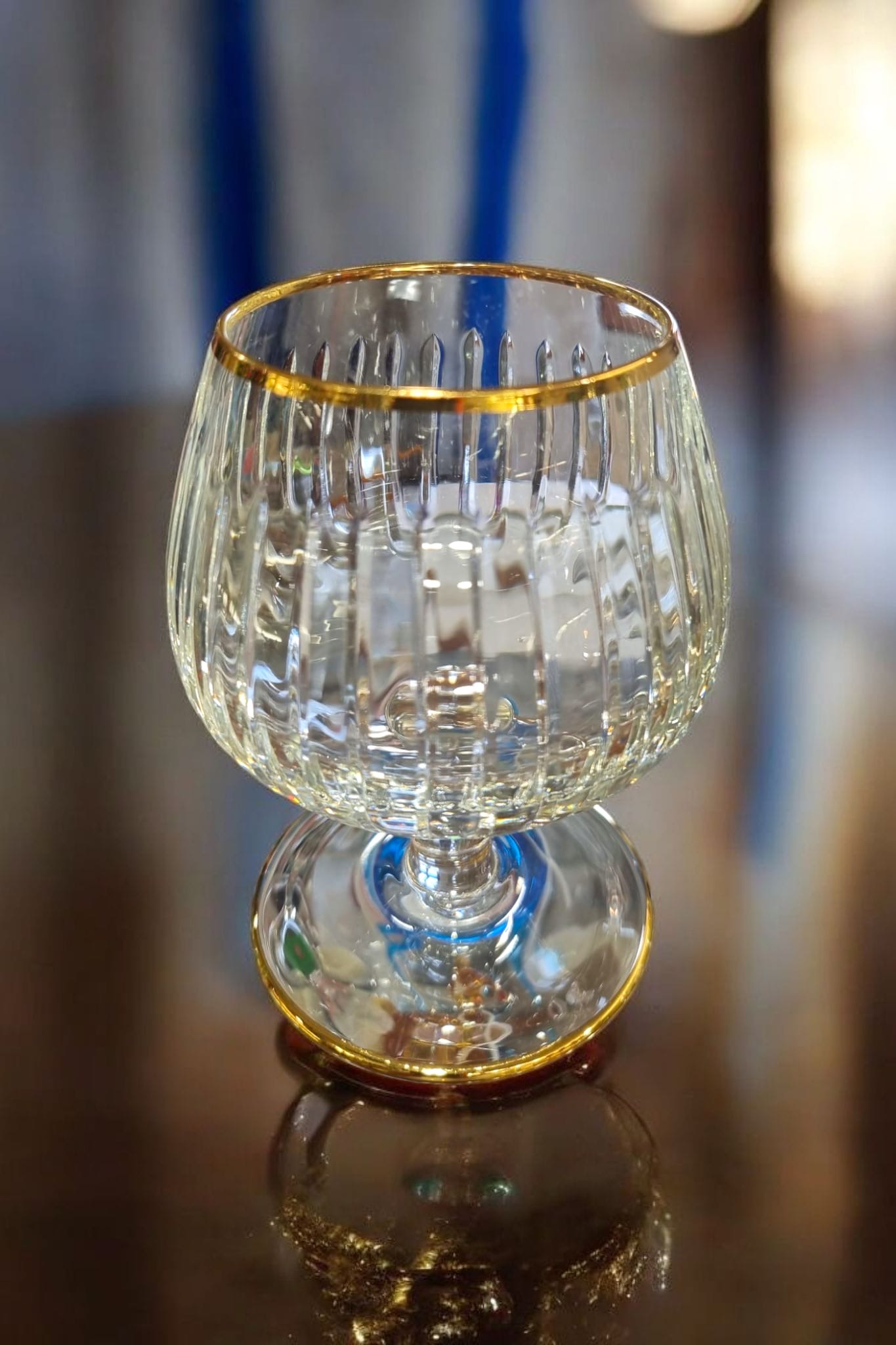 2 Verre à Cognac en cristal LINEA DORE
