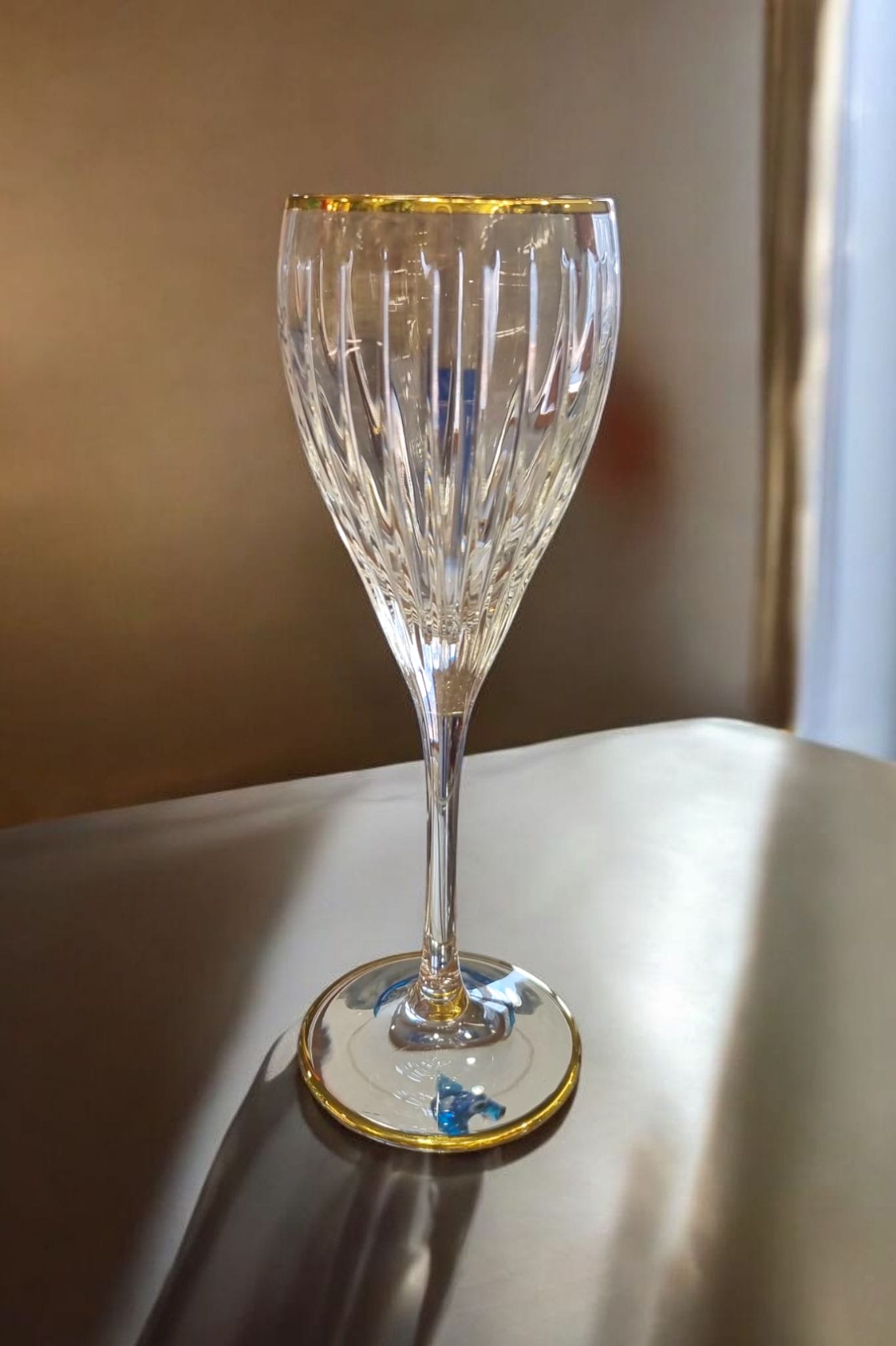 2 Verres à Eau en cristal LINEA DORE