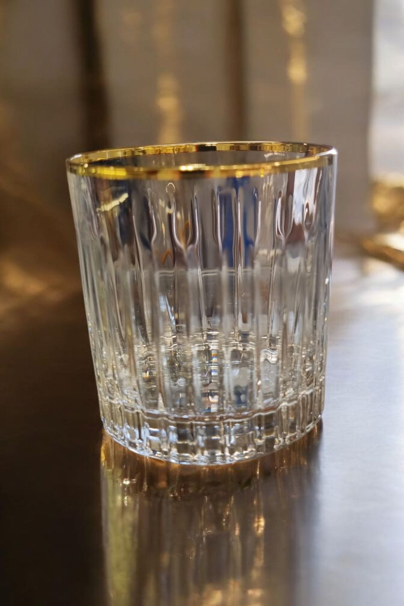 2 Verres à Whisky en cristal LINEA DORE