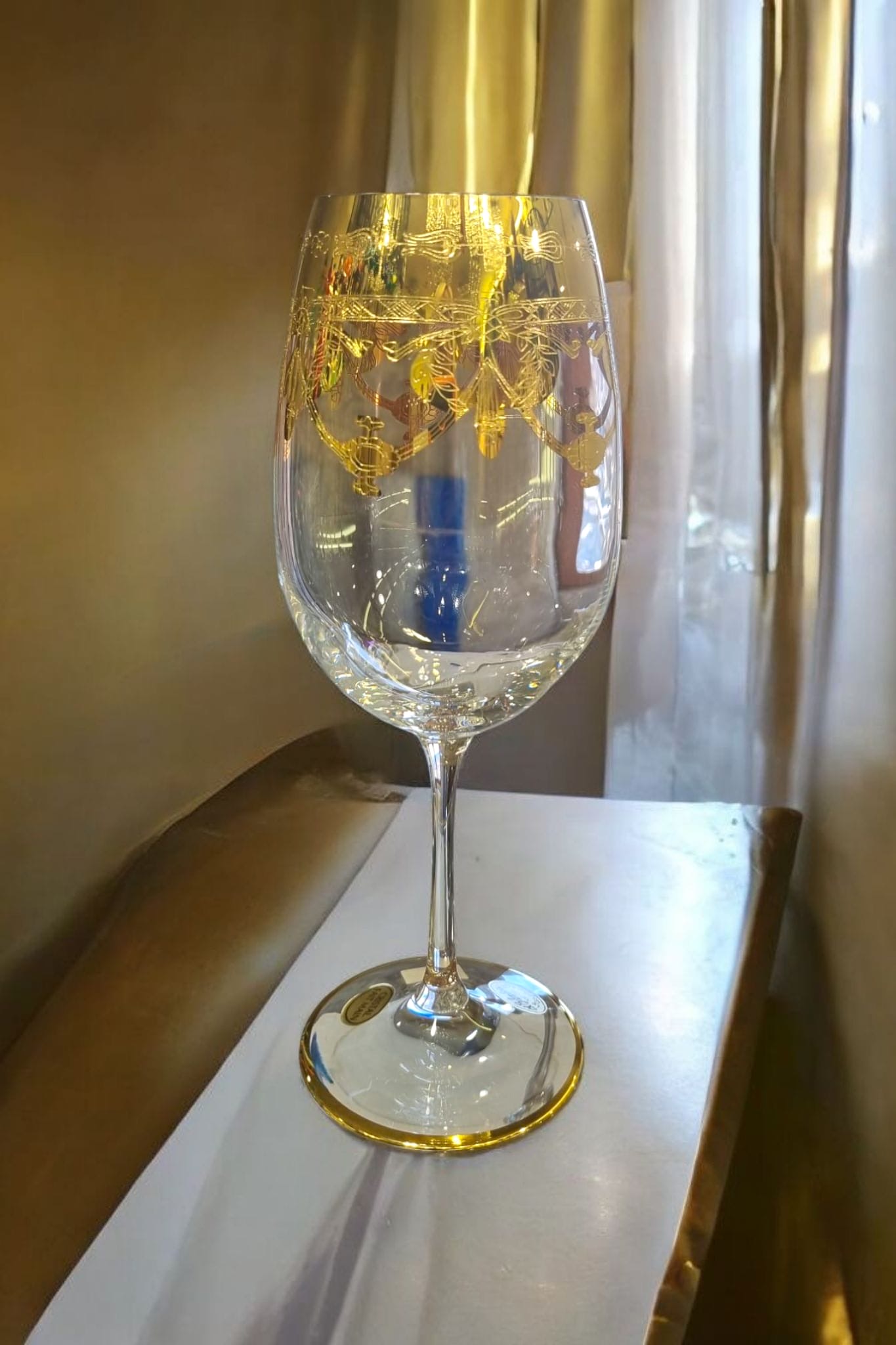 Verre à Vin dégustation Napoléon doré
