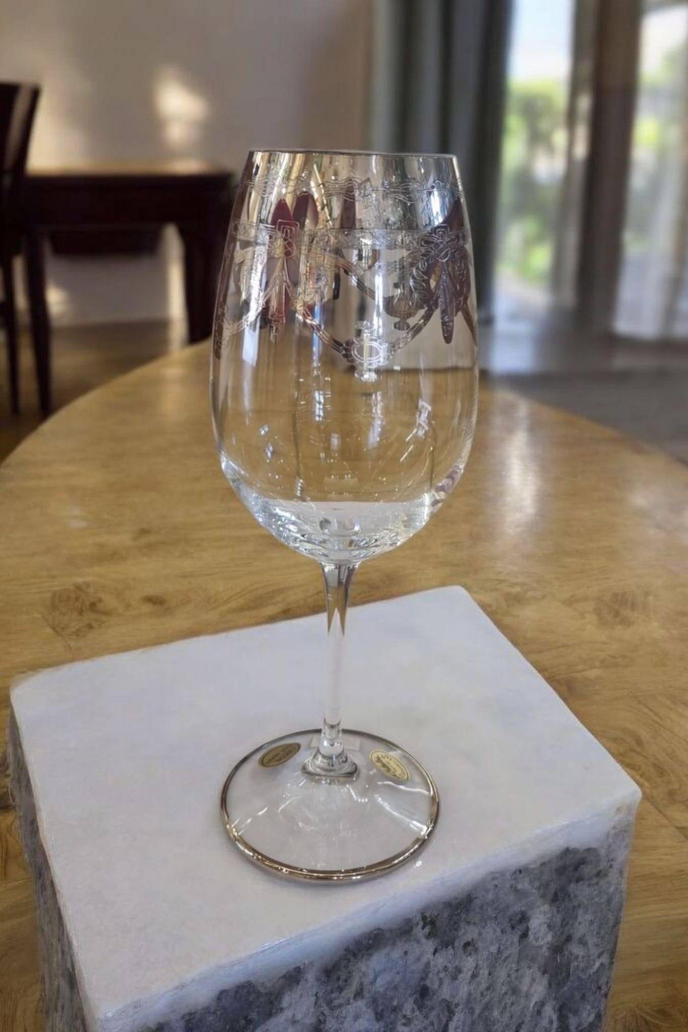 Verre à Vin dégustation Napoléon platine
