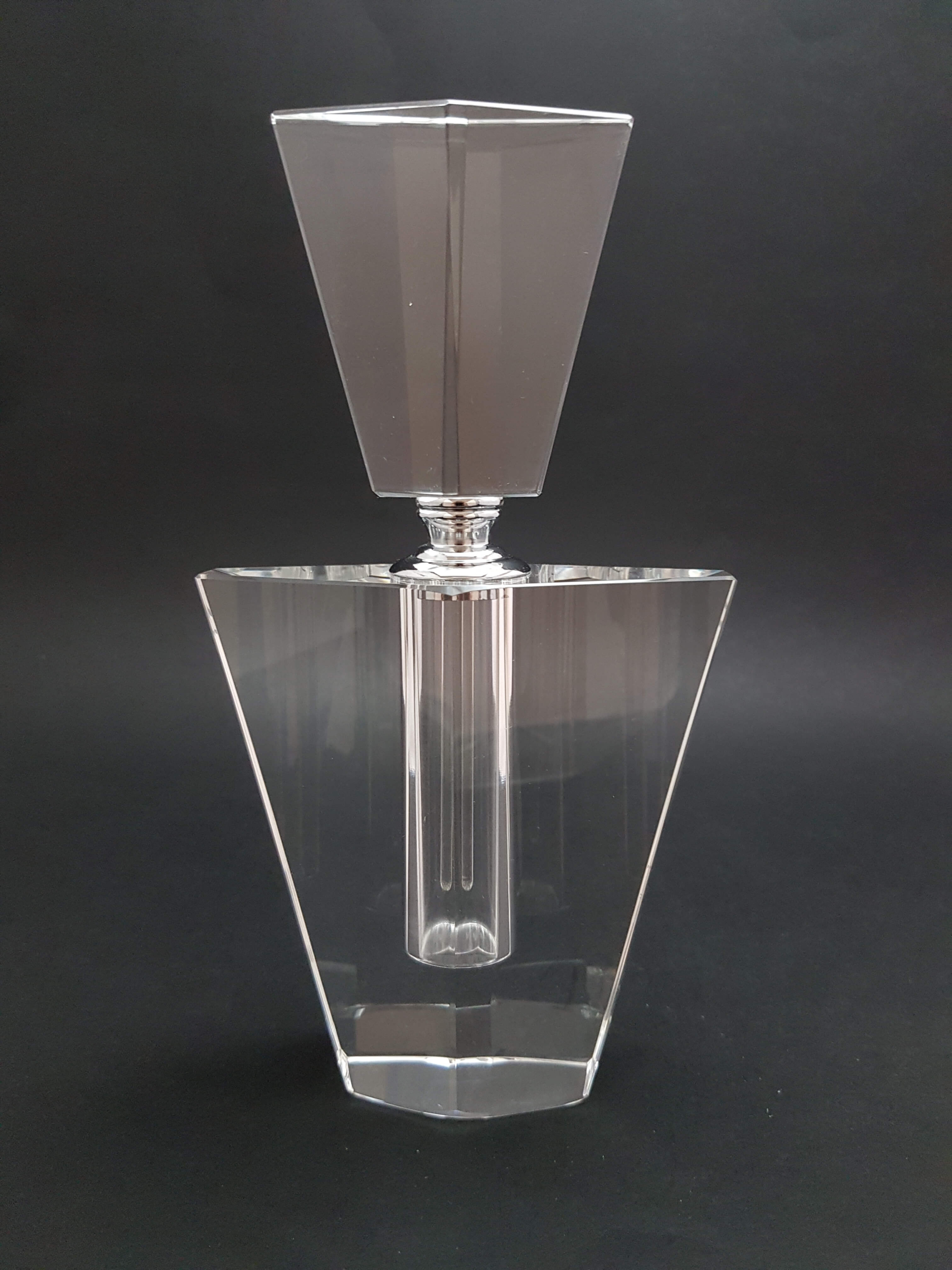 Flacon De Parfum Vintage Violet 12 Ml – Cristal Ajouré, Rechargeable, Couvercle Métal (pour Femme)