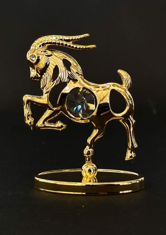 Pendentif Signe Du Zodiaque Capricorne – Plaqué Or 18 Carats – Mixte