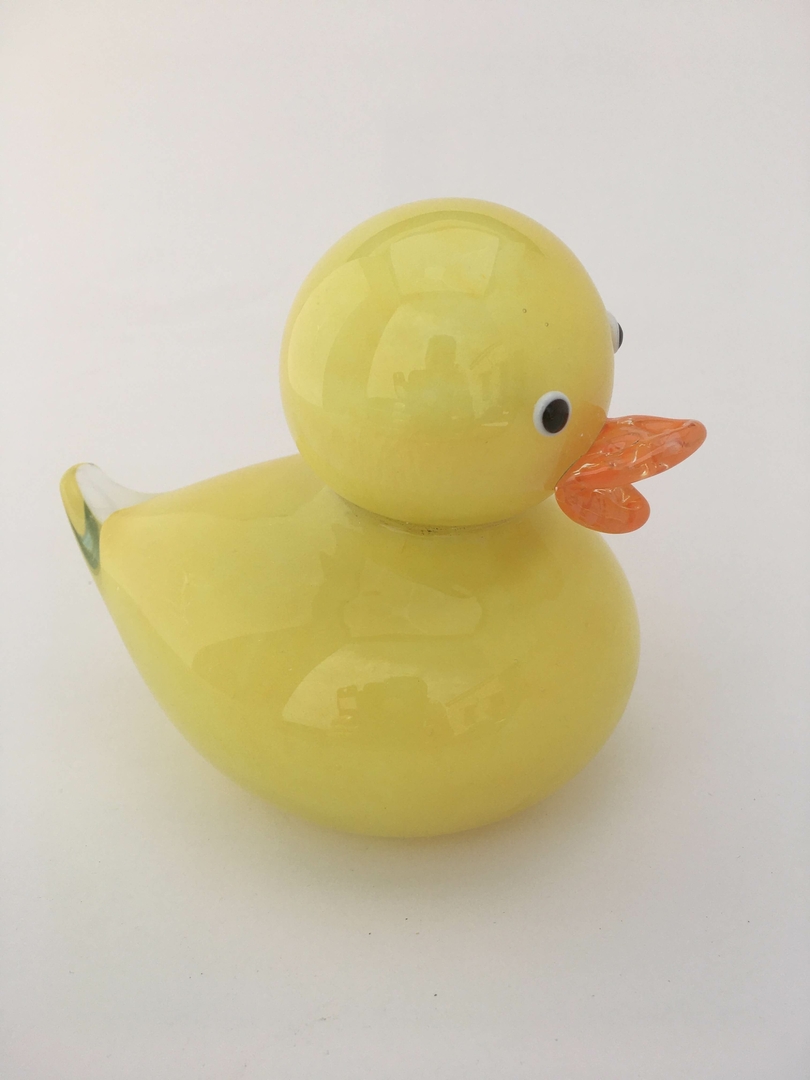 Statuette Canard En Bois Avec Foulard Et Bonnet - Déco Printemps/hiver, 43 Cm