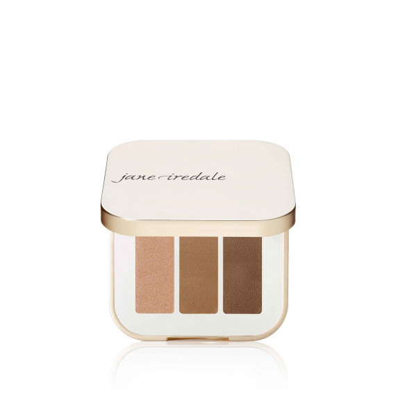 jane iredale purepressed eye shadow triple triple cognac