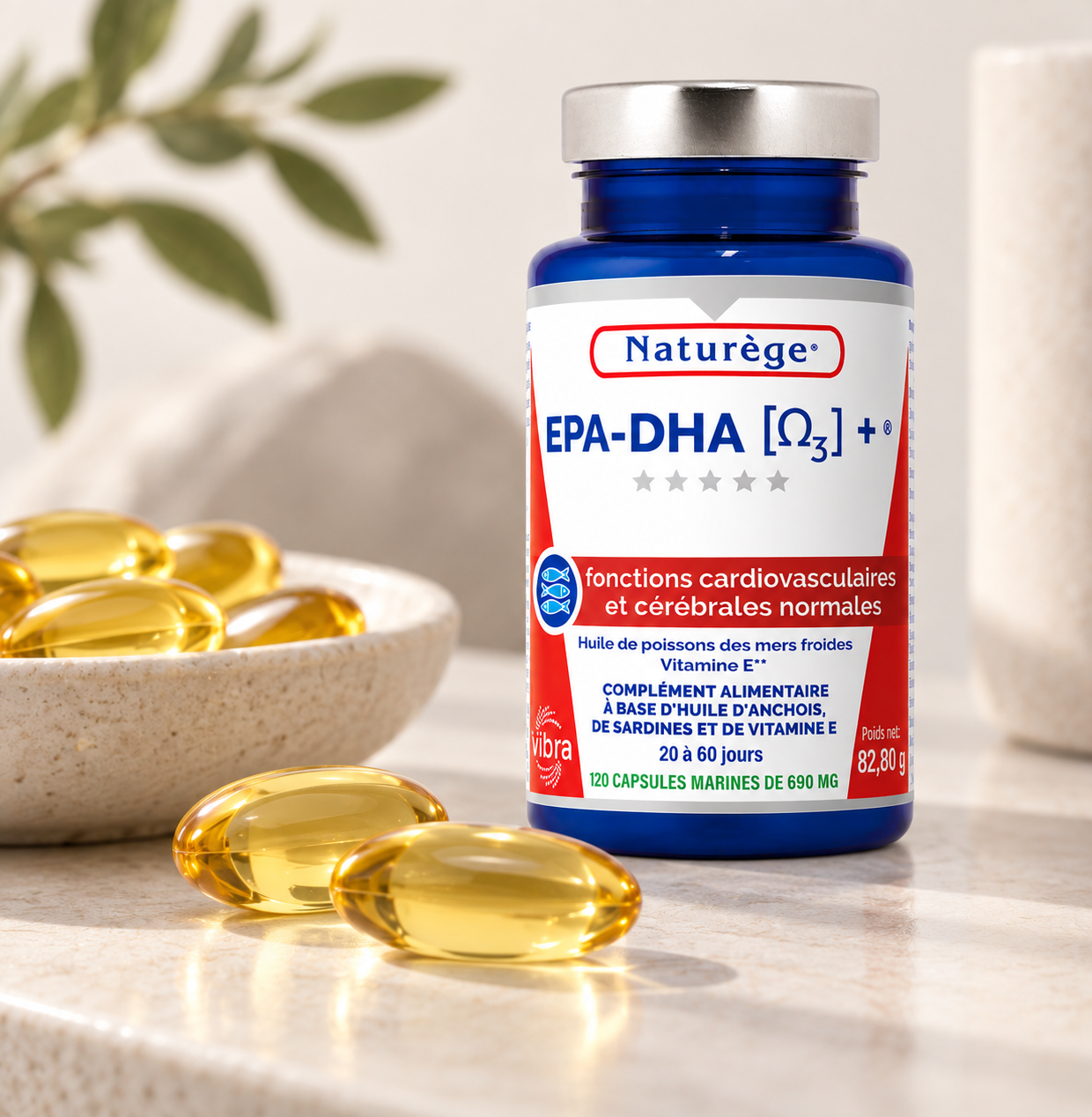 Naturège EPA DHA  – capsules dhuile de poissons