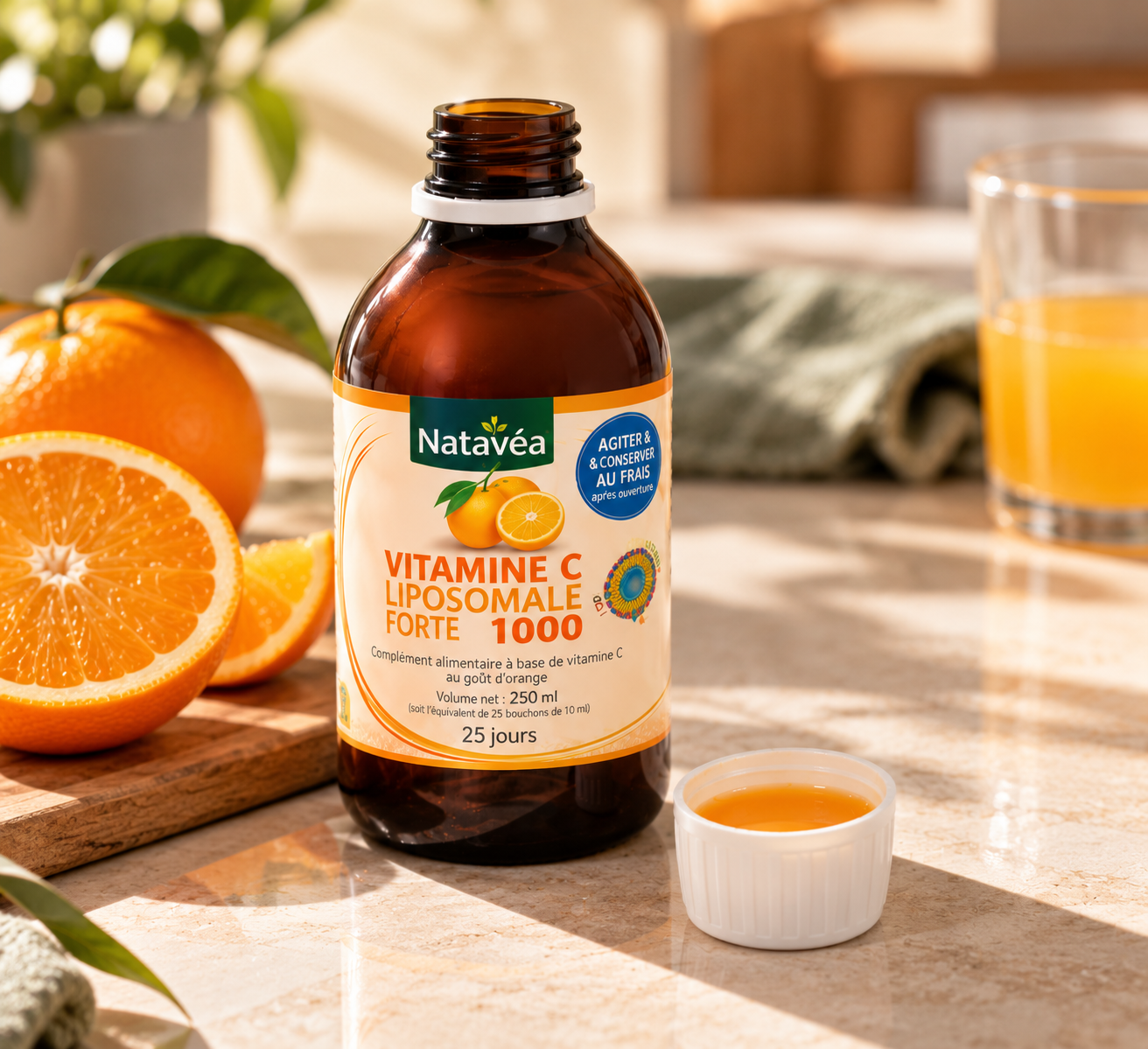 Vitamine C liposomale à l’orange