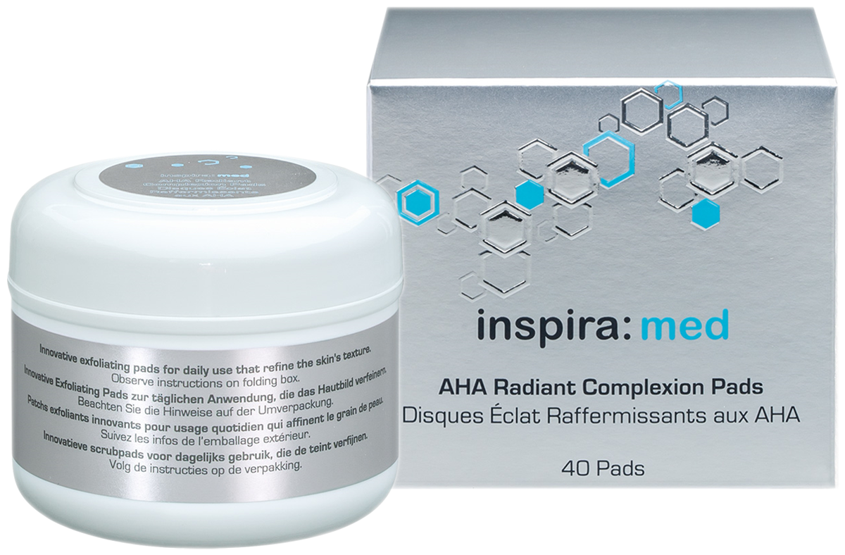 Inspira med AHA radiant complexion pads sans visuel pad