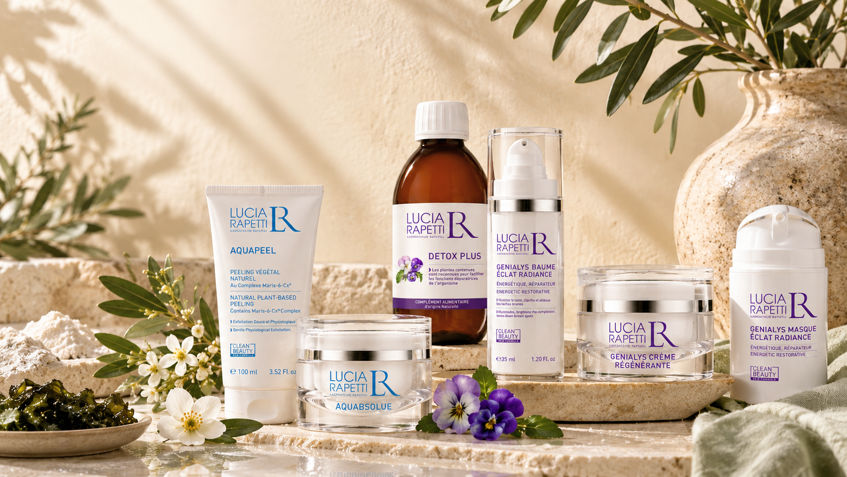 Cosmétiques Lucia Rapetti, soins naturels pour le visage et le corps