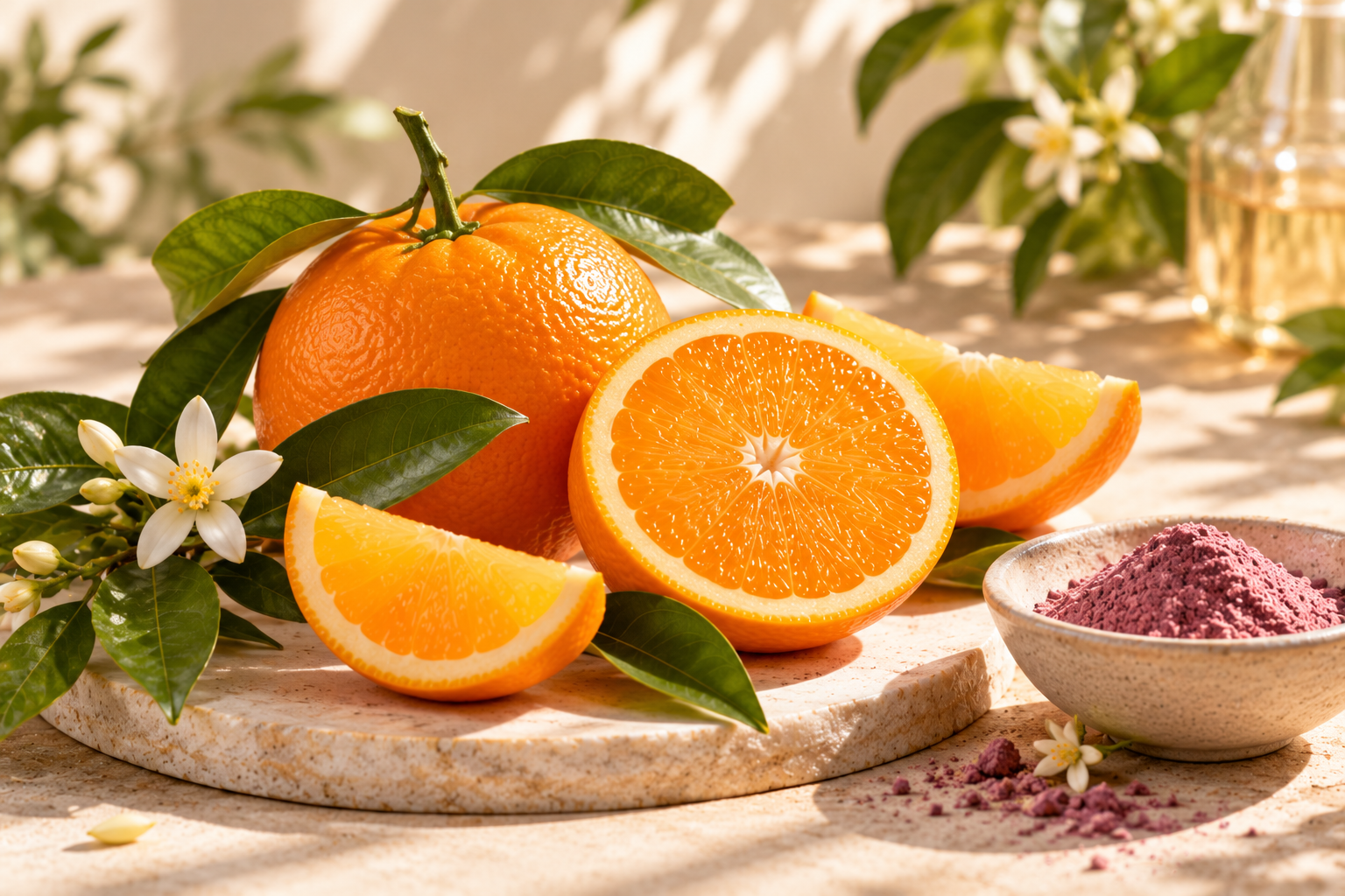 Oranges et fleurs d'agrumes - Protection antioxydante et vitamine C