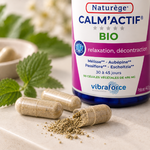 Naturège CALMACTIF BIO – gélules végétales et poudre de plantes