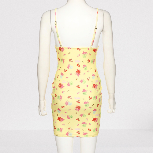 mini-robe-a-fleurs-jaune