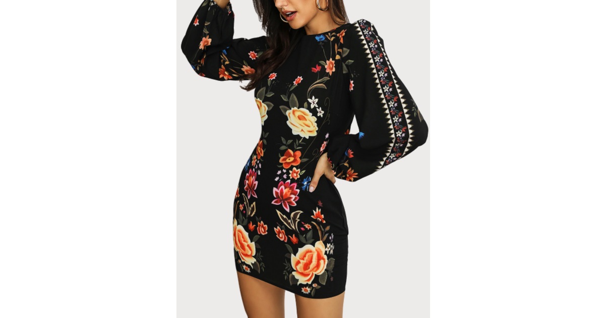 Robe Moulante Forever 21 Imprimé Floral - Taille S - Tricot Texturé Sans Manches - Occasion Très Bon état