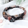 Femmes-bandeau-r-tro-Haarband-croix-noeud-lastique-bandes-de-cheveux-doux-imprim-Floral-filles-bandeau