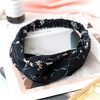 Femmes-bandeau-r-tro-Haarband-croix-noeud-lastique-bandes-de-cheveux-doux-imprim-Floral-filles-bandeau