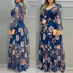 robe-maxi-fleurie-bleu-manches-longues