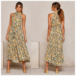 robe-longue-a-fleurs-jaune-ras-de-cou