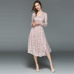 Robe American Living, Dentelle Rose Fleurie, Taille 10, Neuve Avec étiquettes