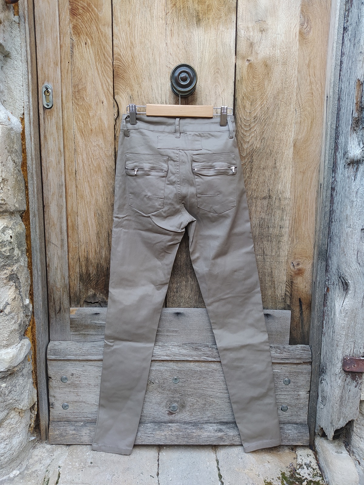 jean 7187 simili Melly and CO beige 1