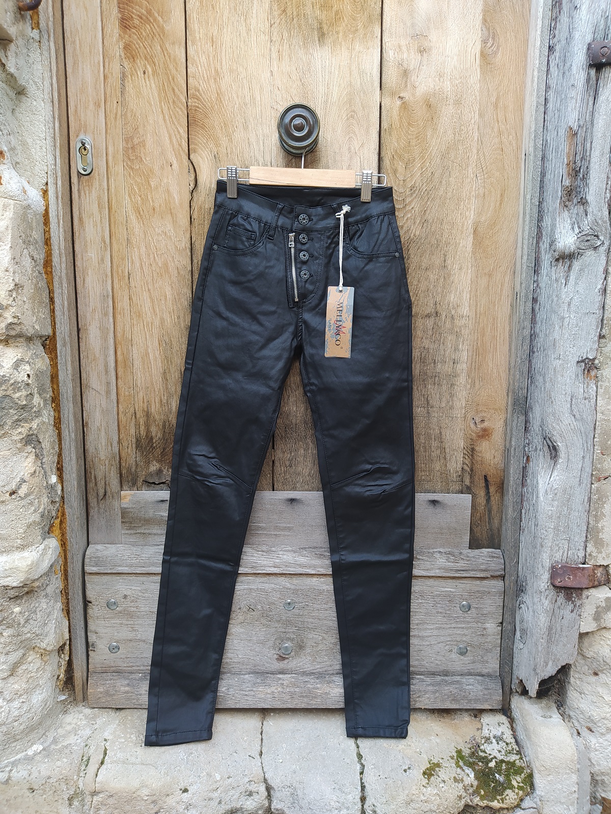 jean 7187 simili Melly and CO noir