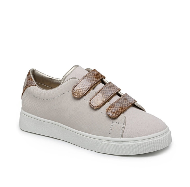 Baskets à scratch - Beige et choco