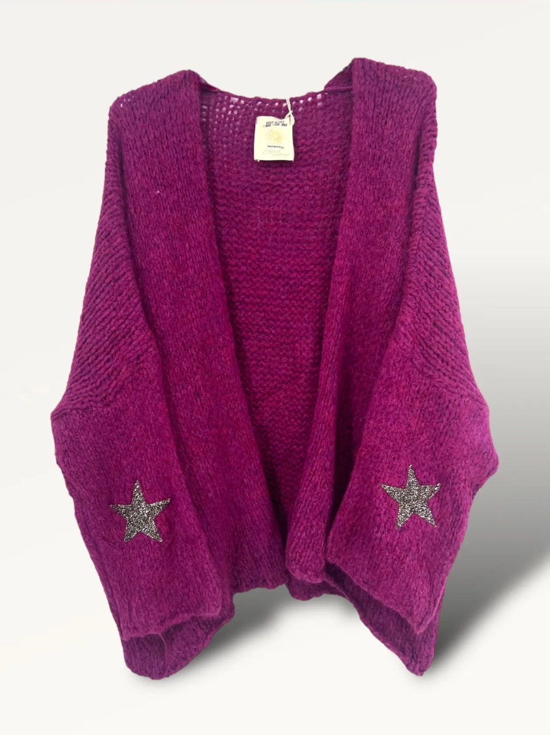 GILET DOUBLE STARS COUDE PRUNE APRIL VINTAGE5