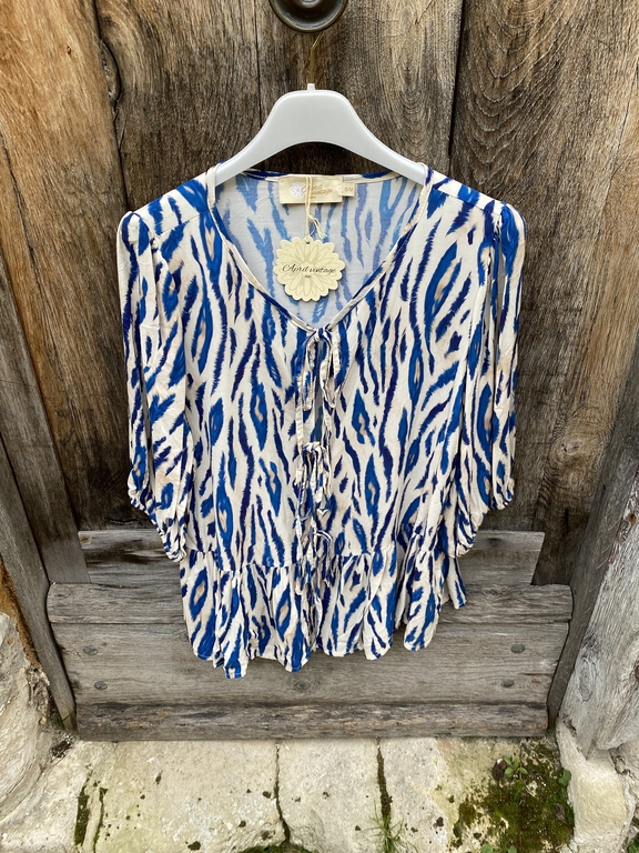 blouse-a-noeuds-zebra-bleu