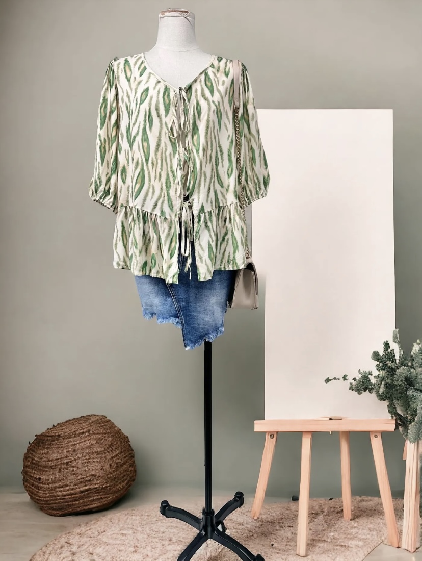blouse-a-noeuds-zebra-kaki2