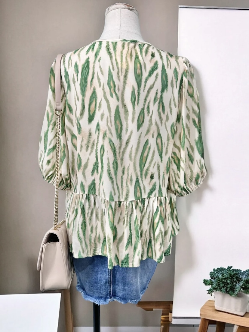 blouse-a-noeuds-zebra-kaki-1
