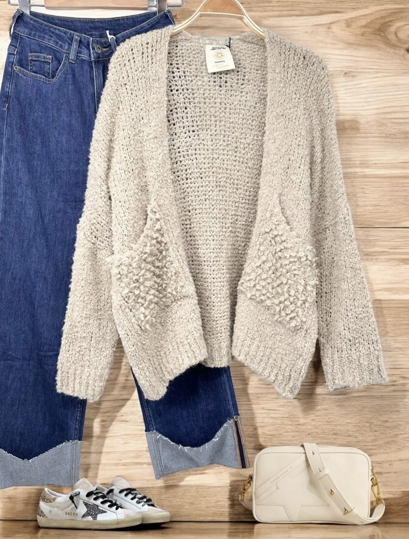 Gilet Vintage FRAPP En Laine 90% - Poches Moufles - Taille 40/42 - Occasion Très Bon état