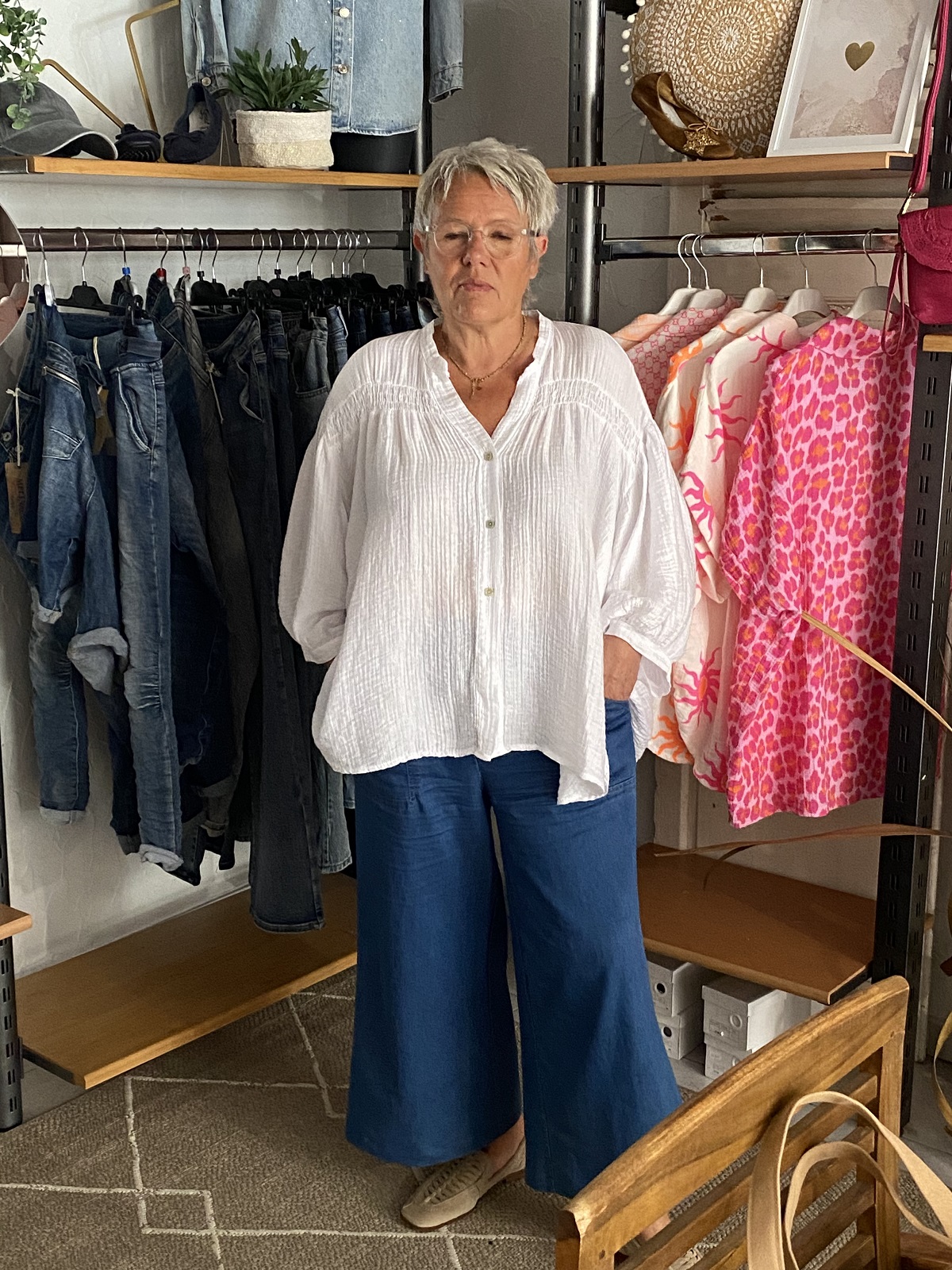 CHEMISE BE HAPPY APRIL VINTAGE BLANCHE