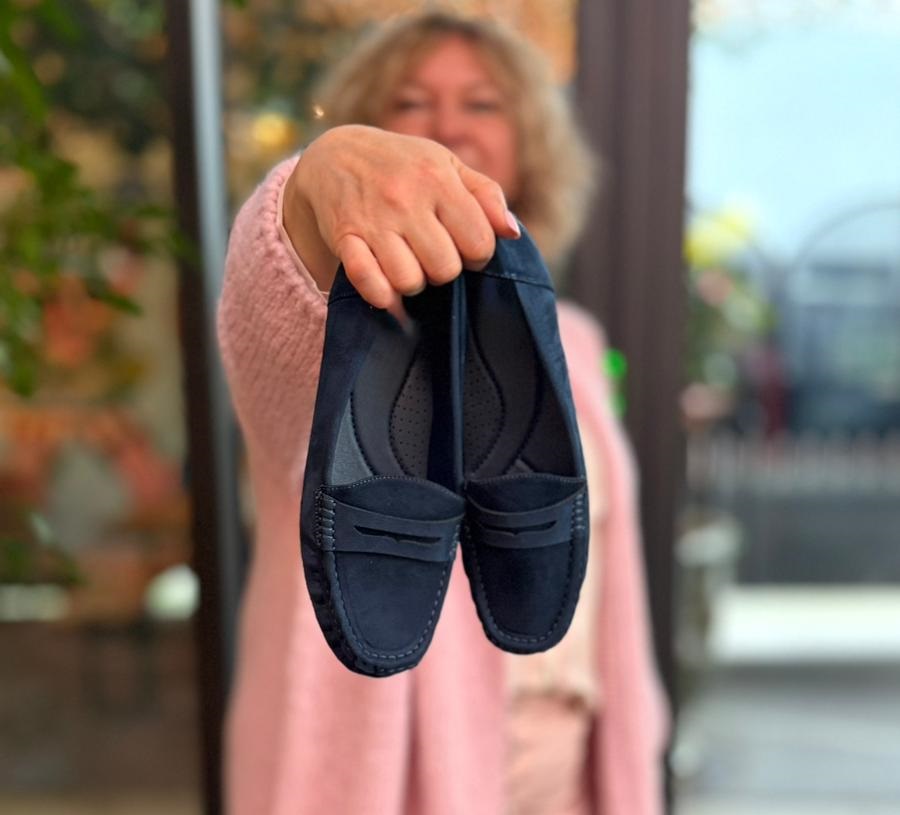 MOCASSINS CONFORT FEMME MARINE MOOW 4