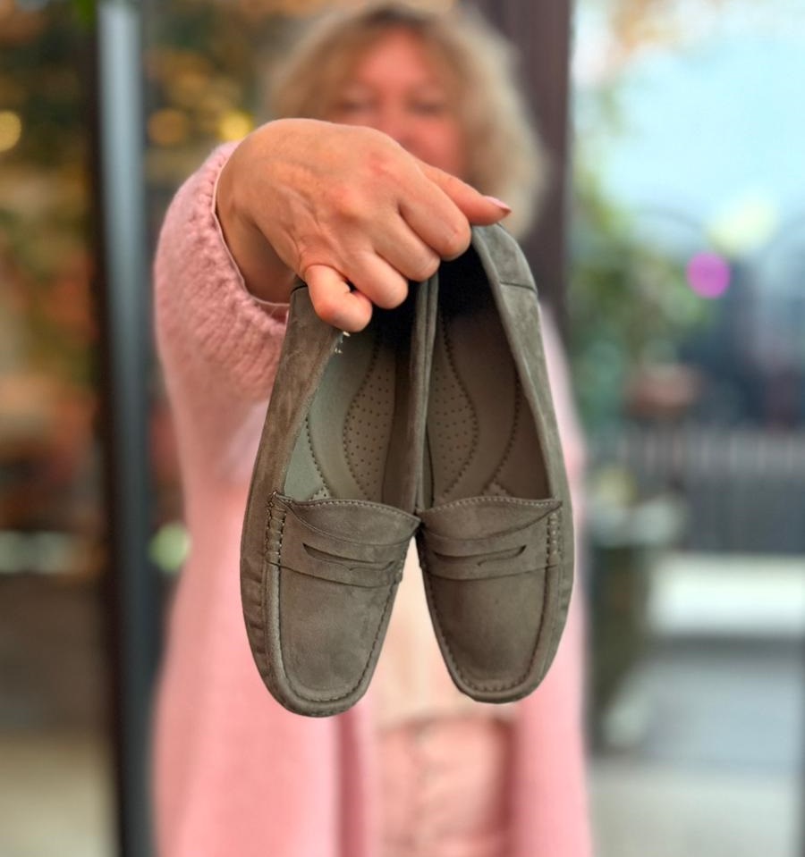 MOCASSINS CONFORT FEMME KAKI MOOW 5