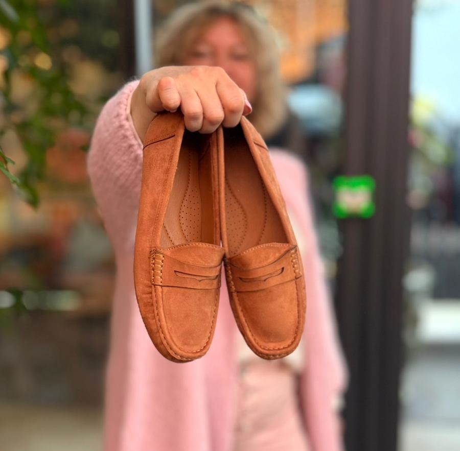 MOCASSINS CONFORT FEMME CAMEL MOOW 5