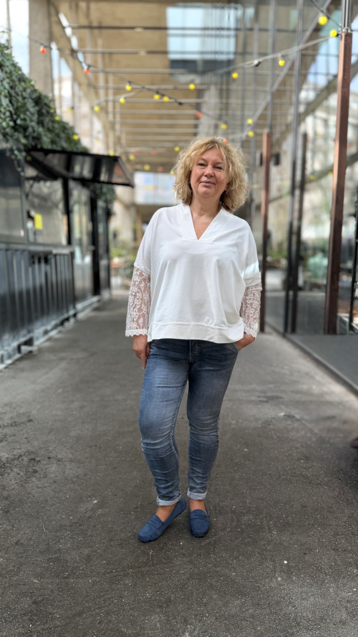 SWEAT T-SHIRT ETOILE DENTELLE BLANC APRIL VINTAGE 6
