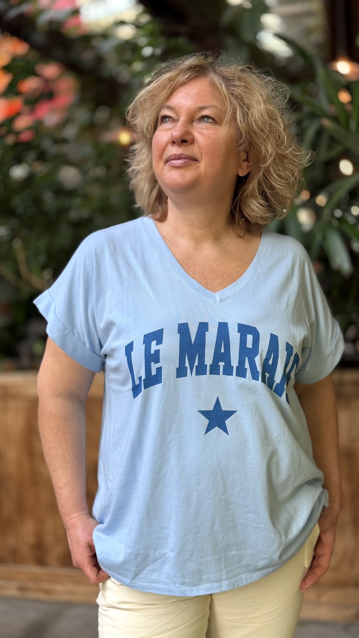 T-SHIRT LE MARAIS BLEU APRIL VINTAGE 5