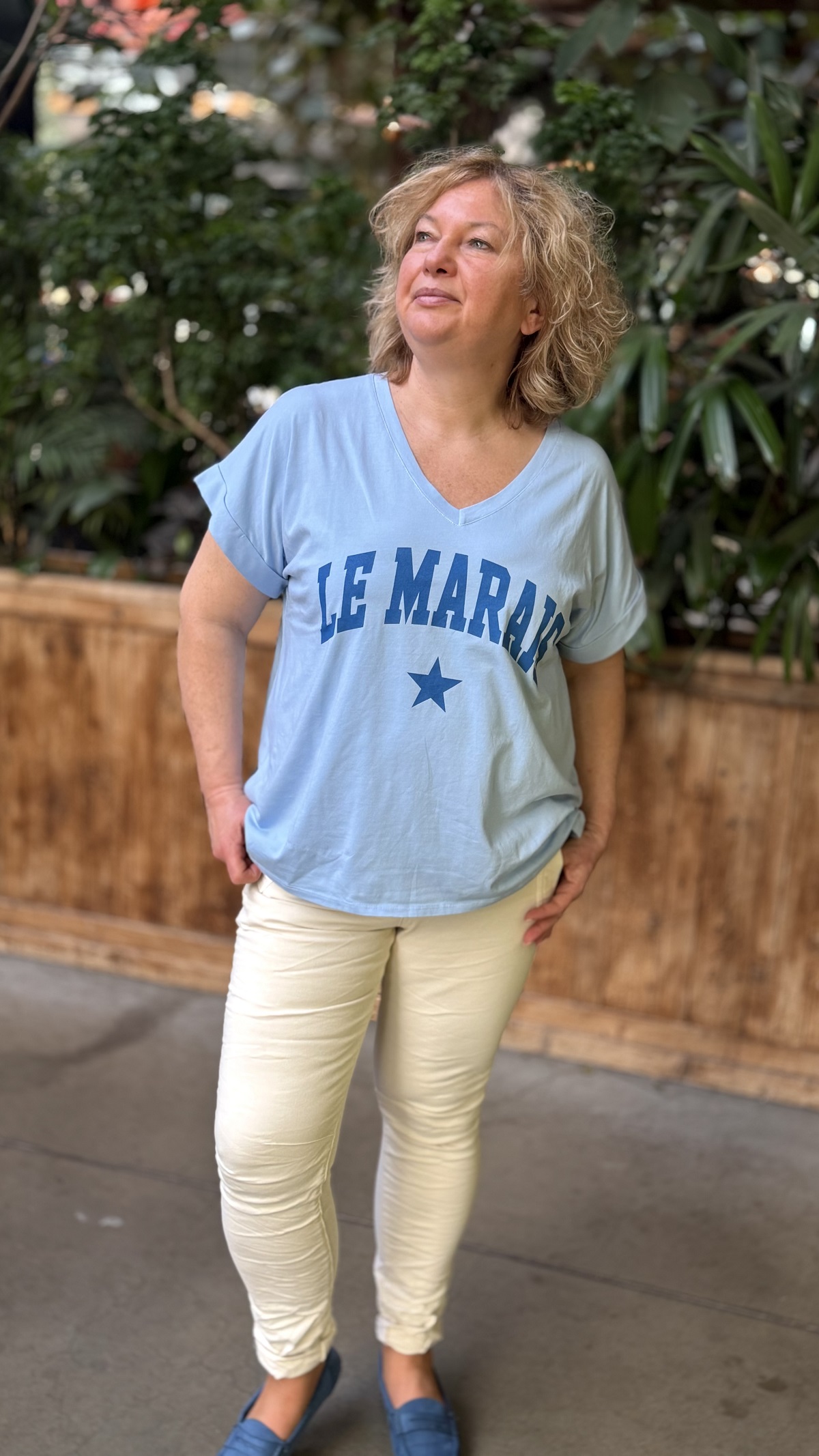 T-SHIRT LE MARAIS BLEU APRIL VINTAGE 3