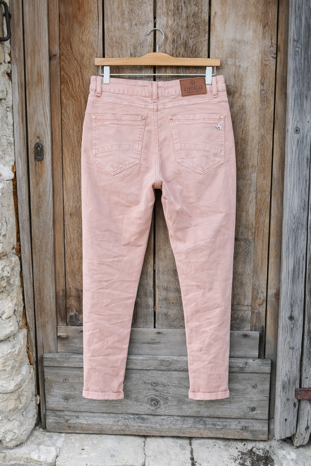 PANTALON BOUTONS BIJOUX KAROSTAR ROSE 8