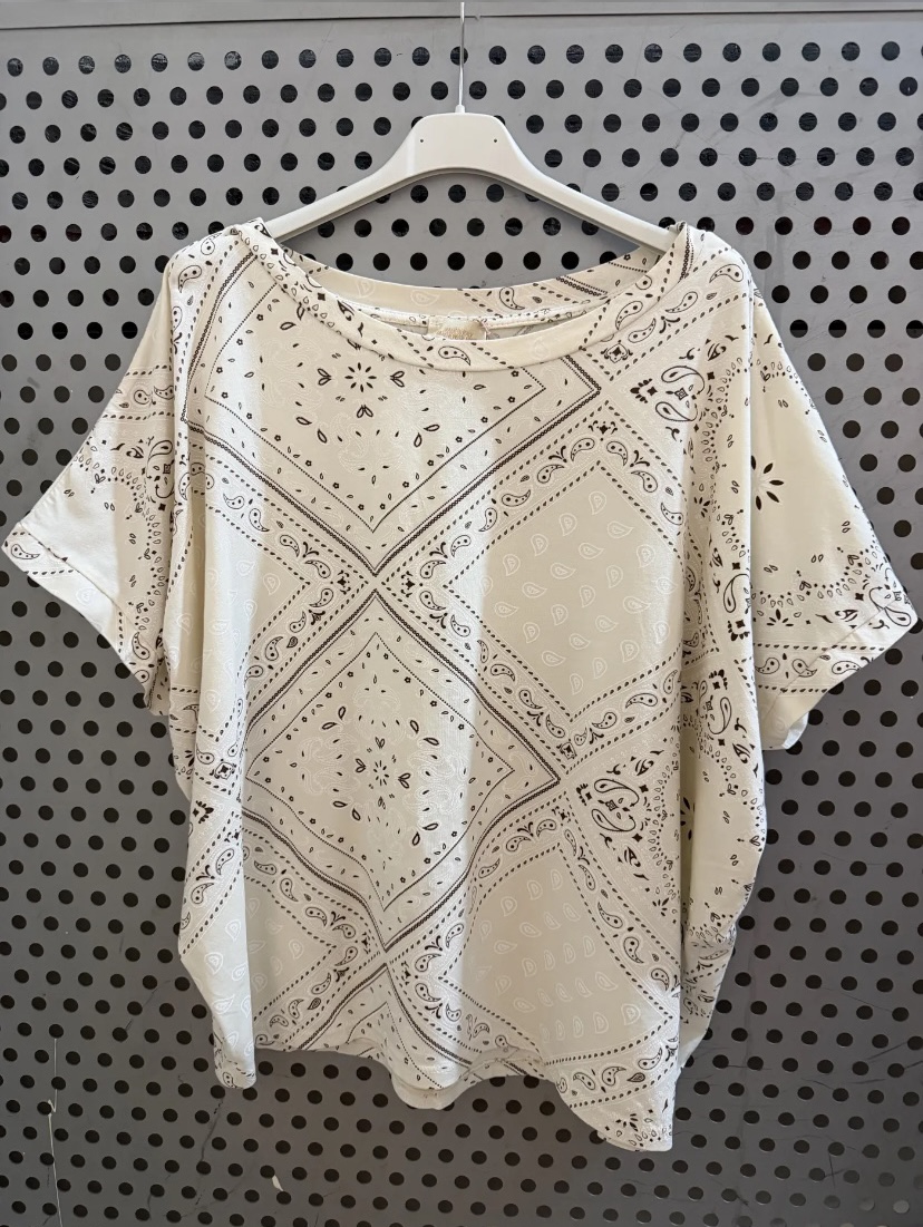 t-shirt-bandana-beige-et-choco-april-vintage