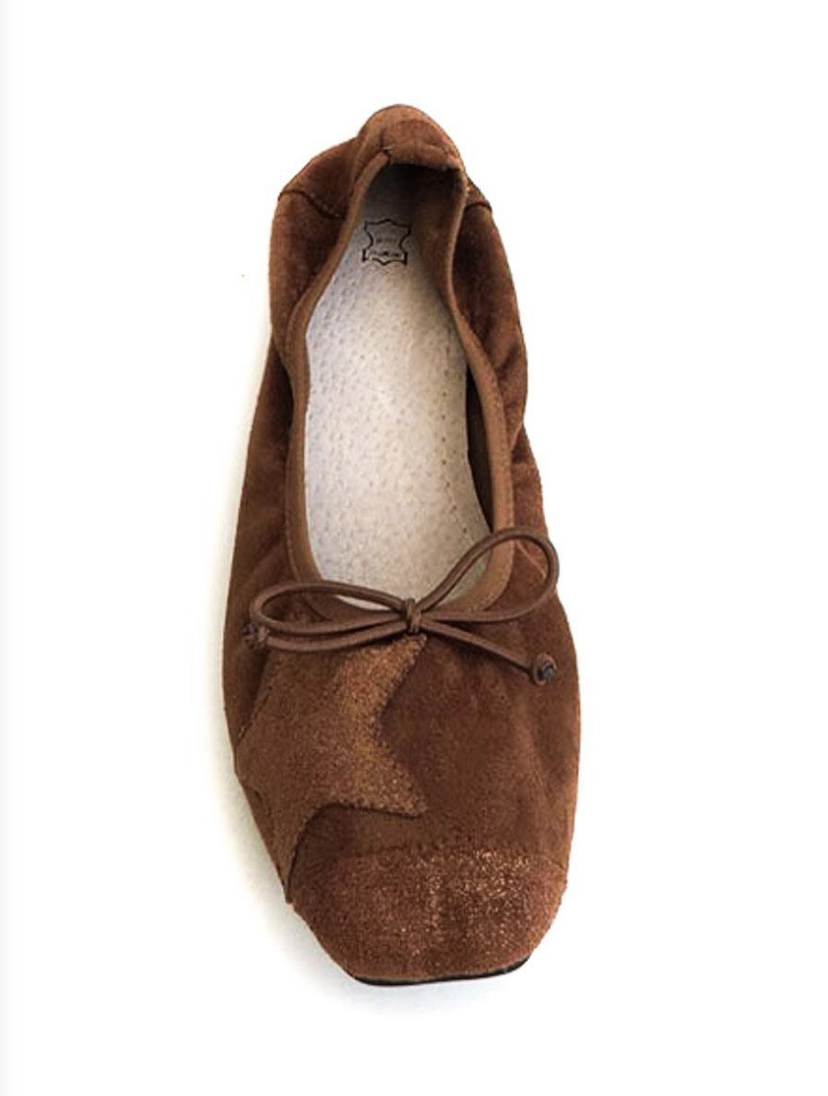 BALLERINES SOUPLES AVEC ETOILE CAMEL