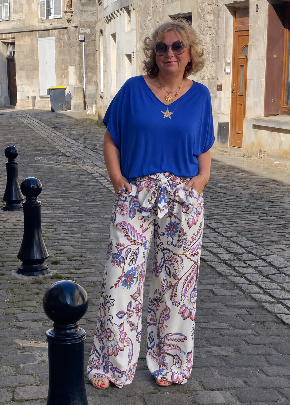 T-SHIRT OVERSIZE ETOILE BLEU ROI