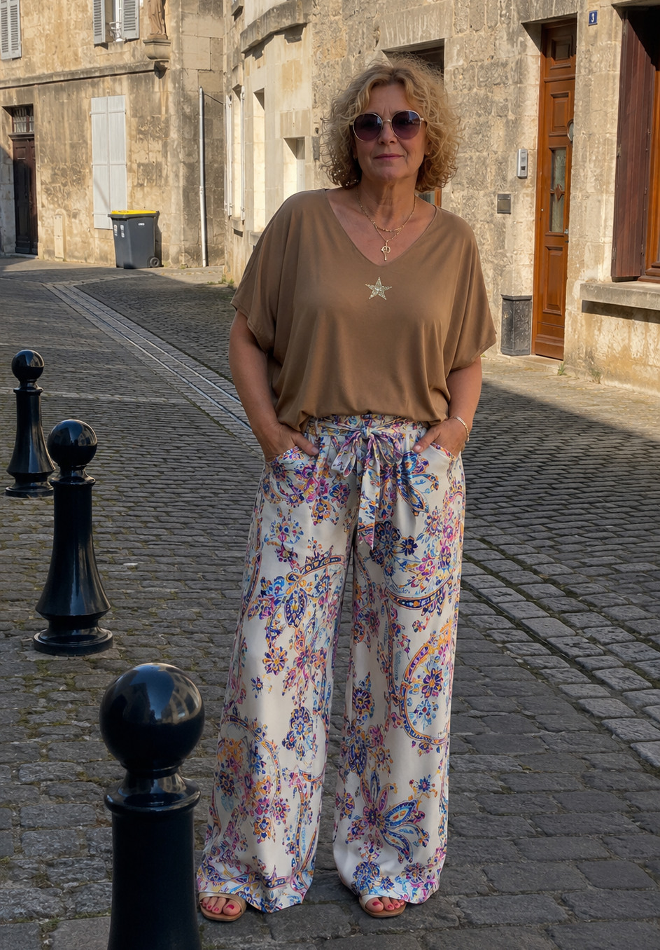 T-SHIRT OVERSIZE ETOILE CAMEL