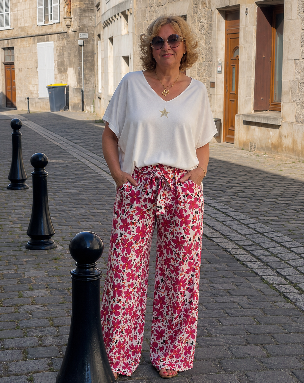T-SHIRT OVERSIZE ETOILE ECRU